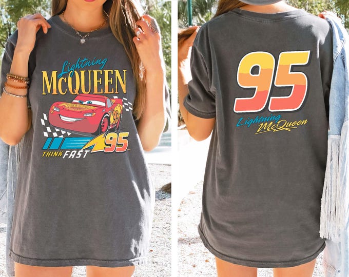 Comfort Colors® Retro Lightning Mcqueen Piston Cup Shirt, Disney Cars Shirt, Disney Shirts, Disney Pixar Shirt, Cars Shirt, Cars Land Shirt