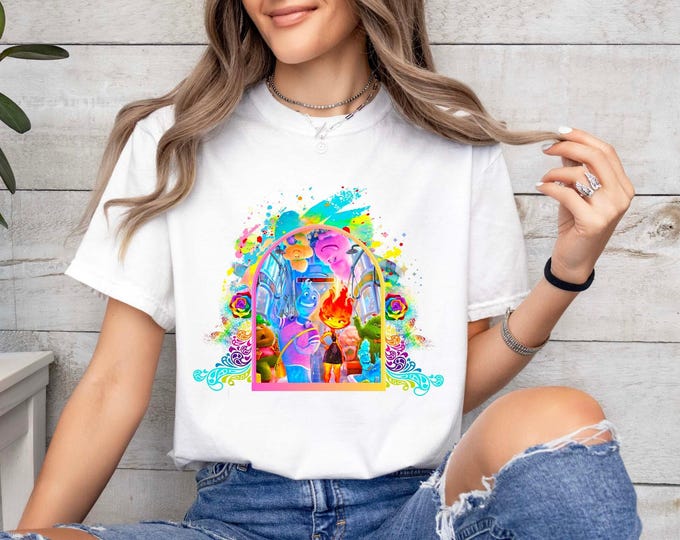 Disney Elemental Comfort Shirt, Disney Pixar Elemental Shirt, Ember Wade Clod Grale Shirt, Fire boy Water girl shirt, Disney Trip Shirt