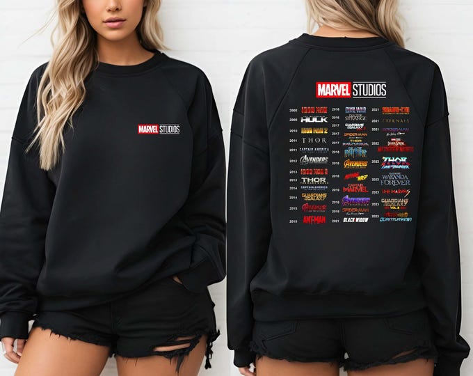 Marvel Studios Shirt, Marvel Movie Hoodie, Marvel Avengers Sweatshirt, Marvel Matching Hoodie, Marvel Characters Tee, Marvel Hoodie