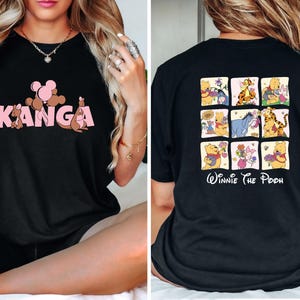 Winnie The Pooh Kanga Mickey Balloon T-shirt, Comfort Colors® Disney Kanga Shirt, Disneyland Vacation Tee, Winnie The Pooh Matching Shirt
