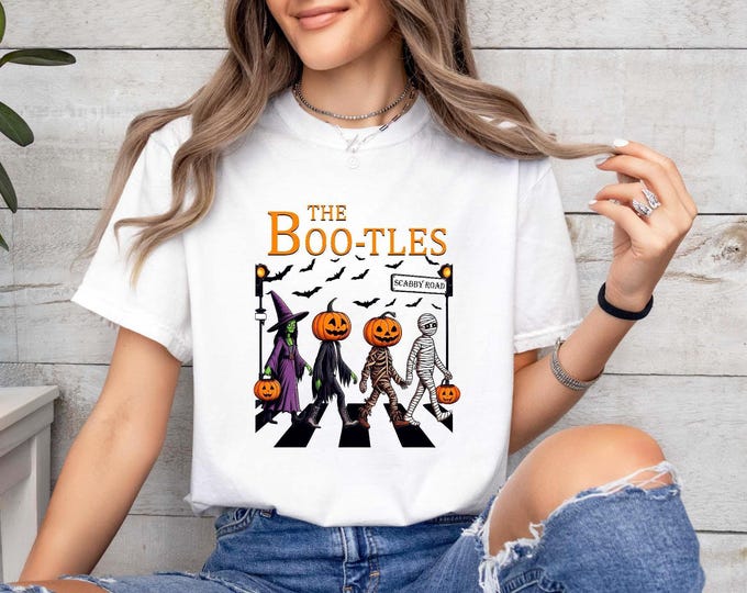 The Boo-tles Parody Halloween Shirt, Trick Or Treat Shirt, Funny Halloween Sweatshirt, Halloween Gift, Spooky Season T-shirt