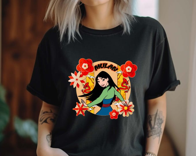 Vintage Princess Mulan Shirt, Disney Mulan Mushu Sweatshirt, Disneyland Girls Trip Shirt, Magic Kingdom Shirt, Disney Kids Tee