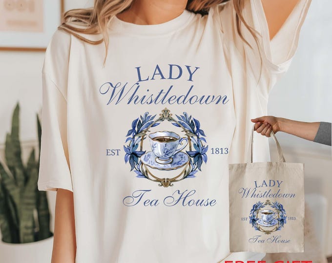 Lady Whistledown Shirt, Spilling Tea since 1813 shirt, Bridgerton Fan Comfort Colors T-shirt, Bookish Romance Books
