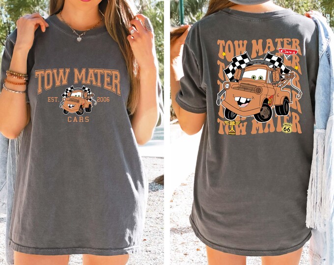 Tow Mater Shirt, Disney Cars Comfort Colors Shirt, Radiator Springs Tee, WDW Cars Land Piston Cup T-shirt, Disney Trip Shirt, Cars Tee