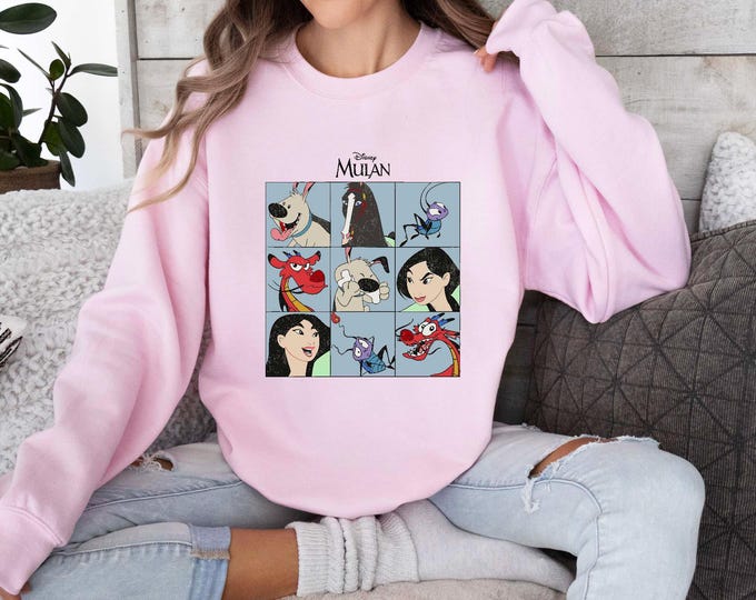 Princess Mulan T-shirt, Disney Mulan Sweatshirt, Disneyland Girls Trip Shirts, Vintage Mulan Tee, Girls Birthday Gifts, Holiday Gifts