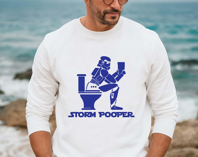 Storm Pooper Star Wars Shirt, Dark Side Tee, Star Wars Funny Shirt, Galaxy Wars Tee, Storm Trooper Sweatshirt Hoodie, Funny Father's Day Tee