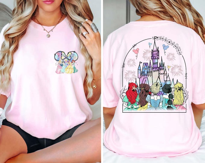 Disney Princess Castle Shirt, Disneyland Castle Best Friends Gift, WDW Girls Trip Shirts, Disney World Vacation Sweatshirt, Gift For Girls