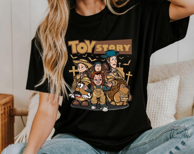Comfort Colors® Disney Halloween Shirt, Toy story skeleton Halloween Shirt, Halloween Shirt, Disney Toy story Characters Halloween Tee