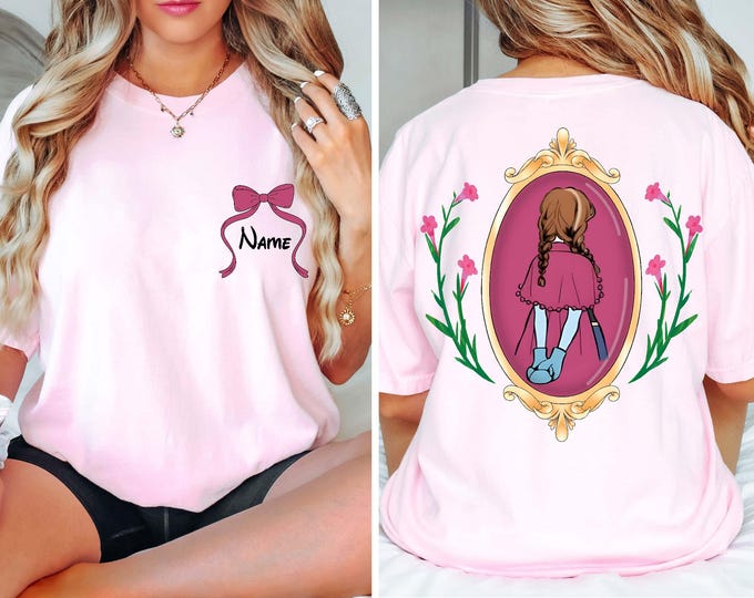 Custom Princess Anna Shirt, Comfort Colors® Watercolor Frozen Anna Coquette Mirror Shirt, Magical Kingdom Shirt, Disney Girls Trip Shirt