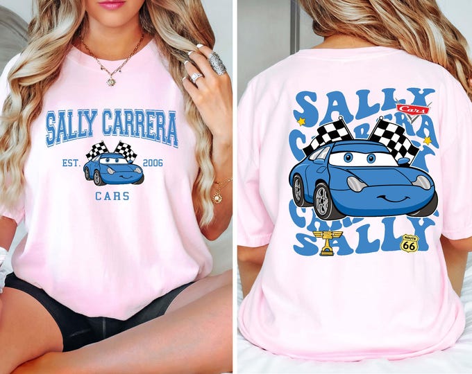 Disney Cars Shirt, Sally Carrera Est 2006 Cars Shirt, Comfort Colors® Pixar Lightening McQueen Tee, Tow Mater T-Shirt, Disneyland Family Tee