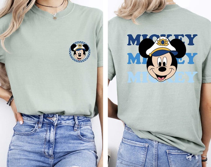 Vintage Mickey Shirt, Disney Mickey Comfort Colors Tee, Mickey Double-Sided Shirt, Retro Mickey Shirt, Disney Trip Shirt, Checkered Mickey