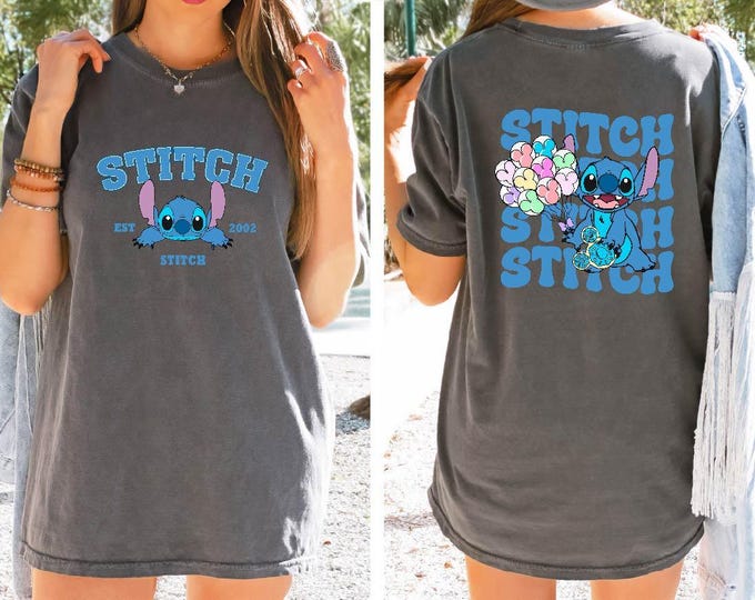 Comfort Colors® Disney Stitch Est. 2002 Shirt, Stitch T Shirt, Cute Stitch Shirt, Disney Shirt, Stitch Snacks Shirt, Stitch Disneyland Shirt