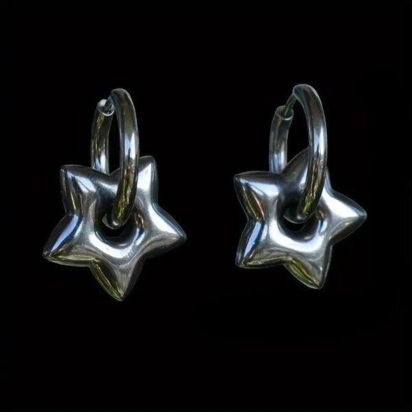 Créoles étoiles y2k | Boucles d'oreilles gothiques grunge