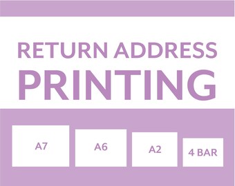 Professionally Printed Return Addressed Envelopes for Wedding, Baby Shower, Christmas Cards | ProfPrint