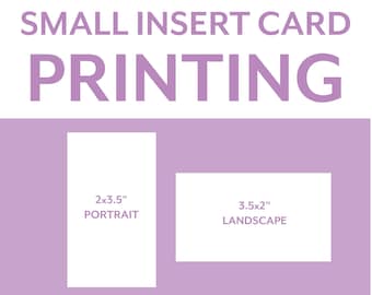 Enclosure Card Printing Service, Key Card Bage Holder Insert Printing, Wedding Details Card Printing, Print Your Own Insert Card | ProfPrint