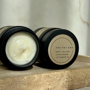 Whipped Beef Tallow with Collagen and Vitamin D3 | Beef Tallow Face Cream | Tallow Lotion Organic | Beef Tallow Balm