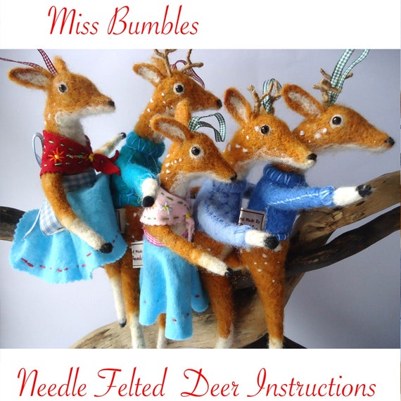 A Download PDF instructions  to make your very own Deer Designed By Miss Bumbles