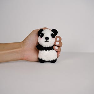 Handmade Panda Keychain - Cute Crochet Panda Accessory, Adorable Animal Keychain, Panda Lover Gift, Soft Crochet Charm