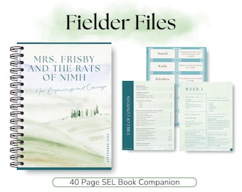 Mrs. Frisby und die Ratten von NIMH: SEL Homeschool Curriculum | Praktische Aktivitäten, STEM, Naturspaziergänge, flexibles und literaturbasiertes Lernen