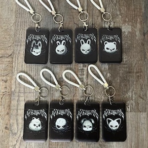 Evil SKZOO Photocard holders Stray Kids, skz pc holder with pendant
