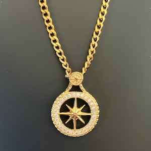 Silber/gold Stray Kids Schmuck, skz Halskette mit Kompass für Aufenthalte