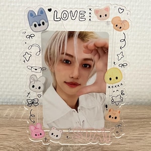 Süßer Straykids Fotokartenhalter mit skzoos artikeln für Ihren Urlaub!