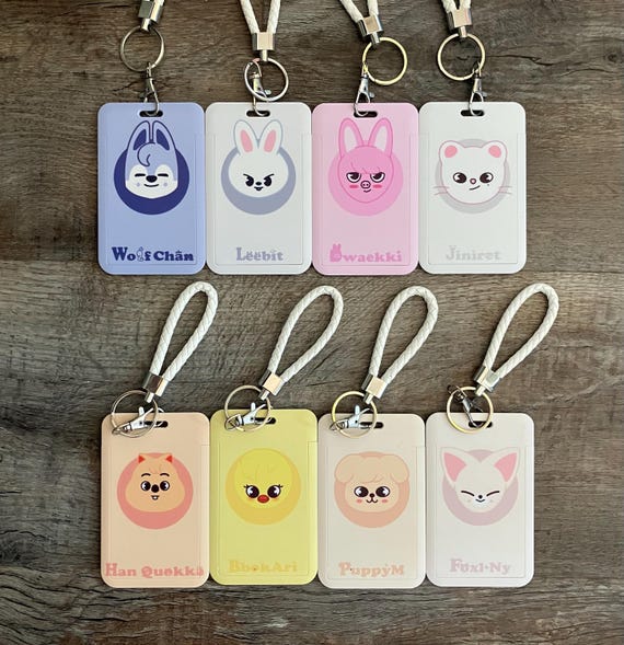Photocard Holders Stray Kids, Skz Pc Holder With Pendant, Skzoo - Etsy