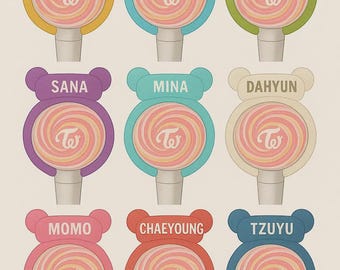 Funda para lightstick de TWICE, ¡para concierto o regalo! ¡Sana/Momo/Tzuyu/Jihyo/Mina/Jeongyeon/Dahyun/Nayeon/Chaeyoung!