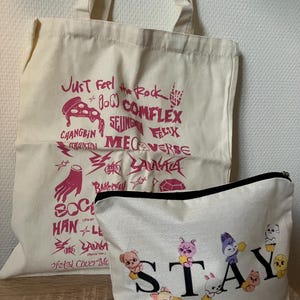 skz Taschenset, Kulturbeutel & Kosmetiktasche mit Aufdruck