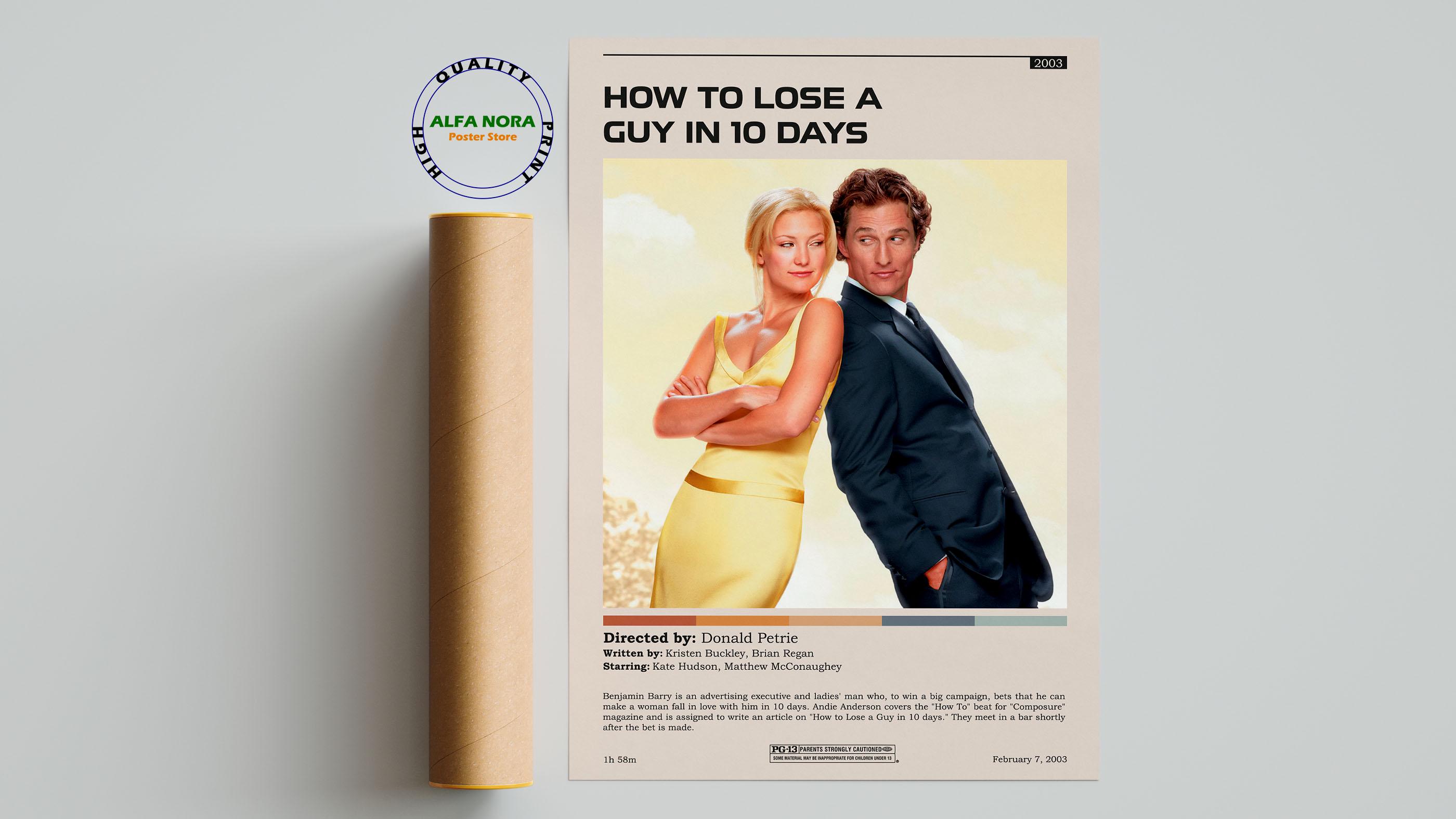 Poster 'How To Lose A Guy In 10 Days' - Wanddekoration 30x45 Cm