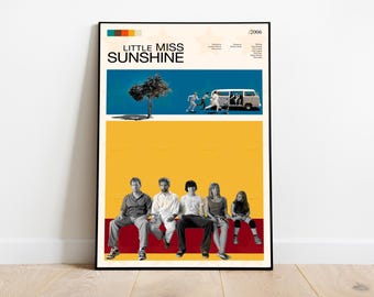 Little Miss Sunshine Poster / Little Miss Sunshine Print / Vintage Retro Print / Wall Art Print / Minimalist Movie Poster / Home Decor