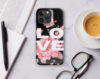Snapcase iPhone® Case - Stylish 'LOVE' Design - Durable & Protective Phone Cover - Perfect Gift for Romantic Souls, IPhone 12, 13, 14, 15