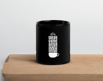 Black Glossy Coffee Mug for Coffeelovers