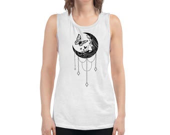 Women's Muscle Tank Top - Stylish & Comfortable Workout Tee for Active Lifestyle