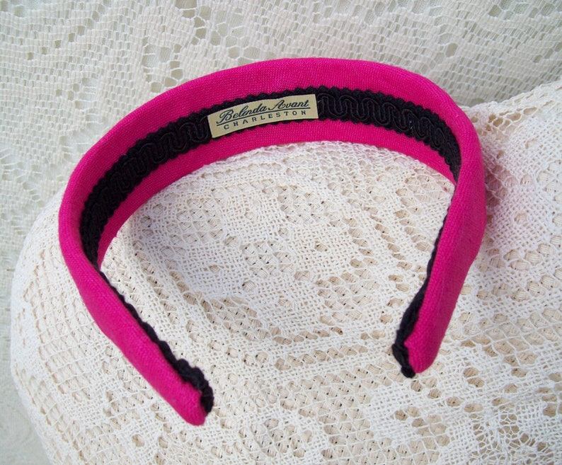 Preppy Pink Headband Etsy