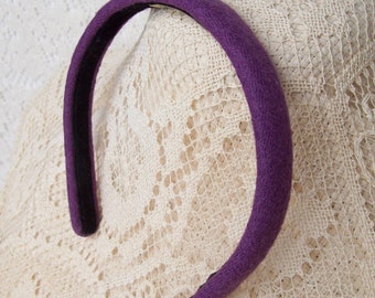 little purple wool headband