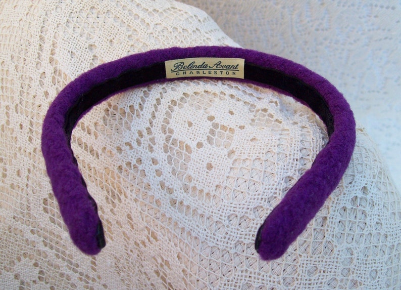 Purple Wool Headband image 4