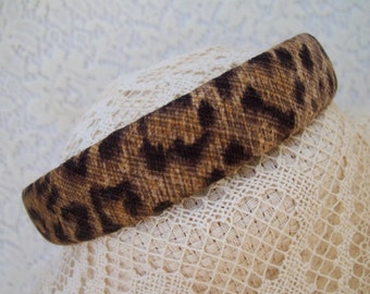 leopardmönstrat pannband