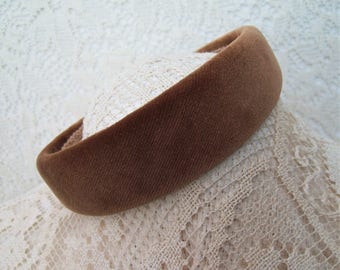 gold velvet head band