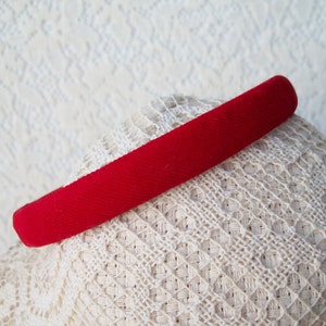 Corduroy Headband Red