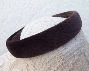 brown velvet headband