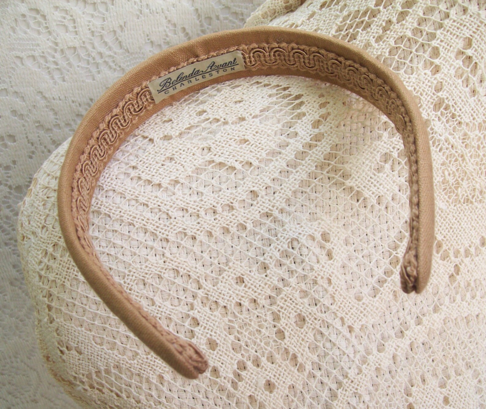 Tan Printed Headband