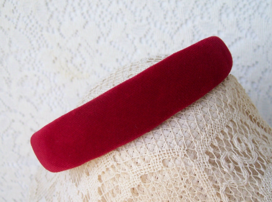 Heartfelt Velvet Headband - Red