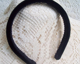 traditional headband velvet black