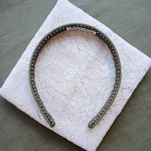 olive green headband narrow