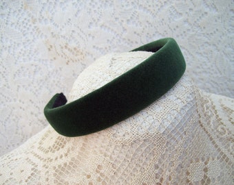 Green Velvet headband