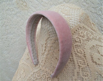 Pale Pink Velvet Headband