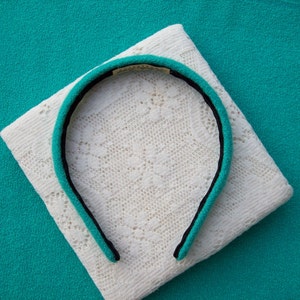 Aqua blue winter headband