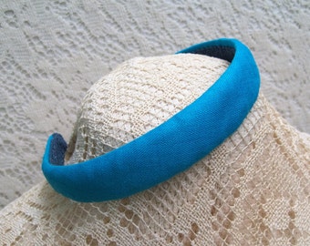 turquoise hairband linen fabric