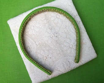 Apple Green Headband Linen fabric